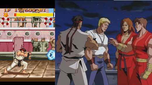 Street Fighter - gra i kreskówka