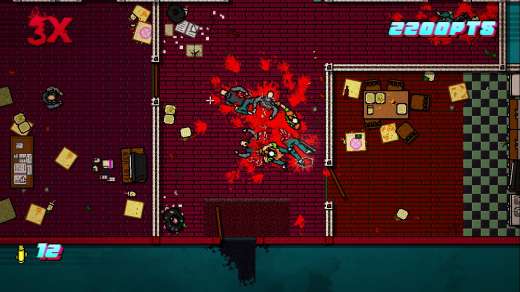 Zrzut ekranu z gry Hotline Miami 2